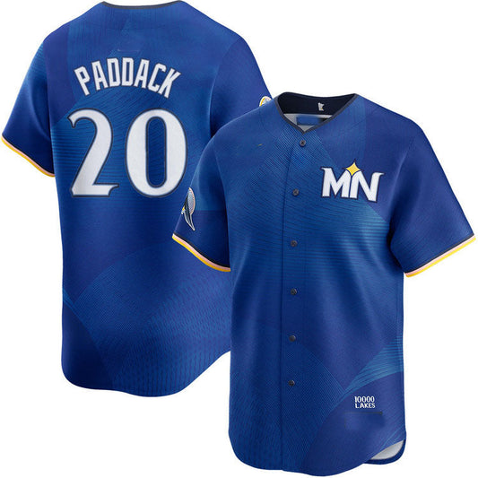 Minnesota Twins #20 Chris Paddack City Connect Limited Baseball Jersey - Main View