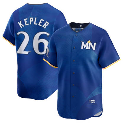 Minnesota Twins #26 Max Kepler Royal 2024 City Connect Limited Baseball Jersey - Main View