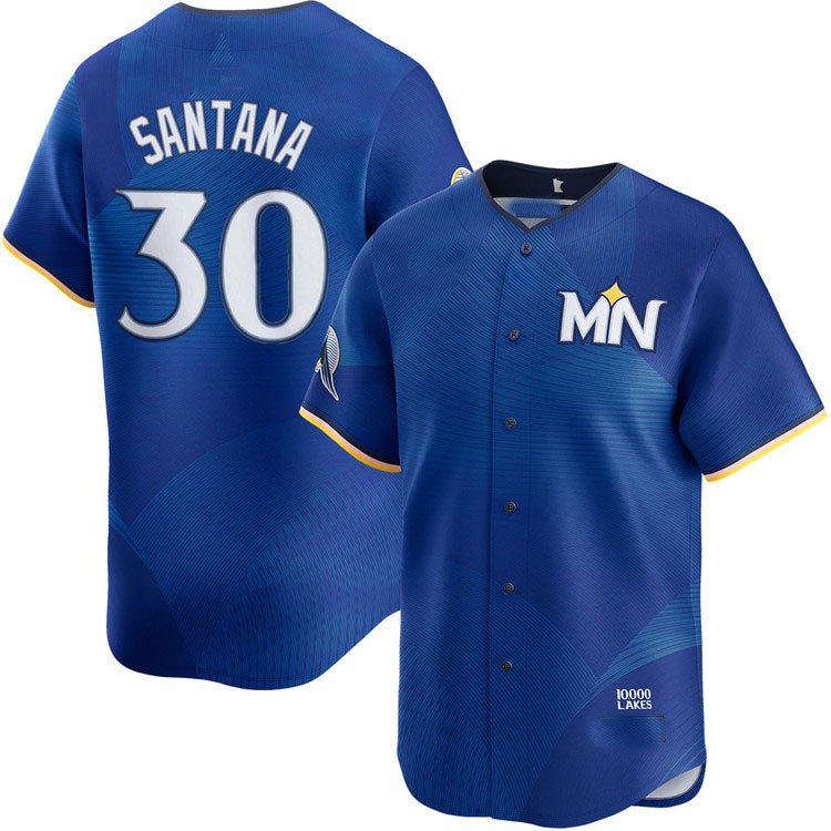Minnesota Twins #30 Carlos Santana City Connect Limited Baseball Jersey - Main View