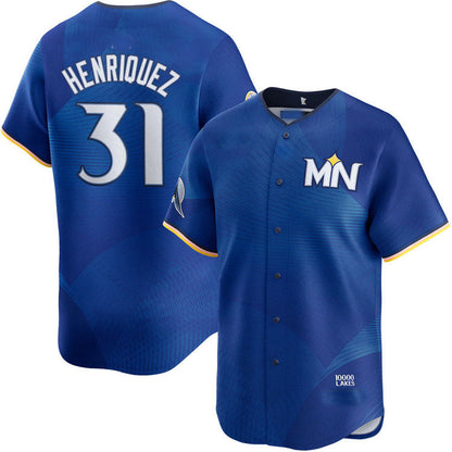 Minnesota Twins #31 Ronny Henriquez City Connect Limited Baseball Jersey - Main View