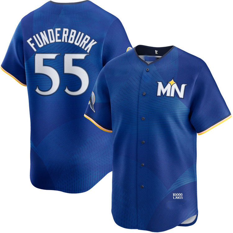 Minnesota Twins #55 Kody Funderburk City Connect Limited Baseball Jersey - Main View