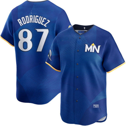 Minnesota Twins #87 Emmanuel Rodriguez City Connect Limited Baseball Jersey - Main View