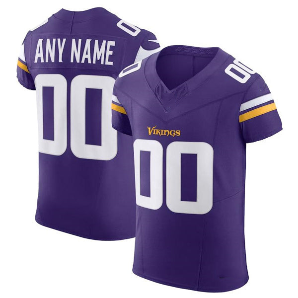 Custom MN.Vikings Purple Scarlet Vapor F.U.S.E. Elite  Jersey Stitched American Football Jerseys - Main View