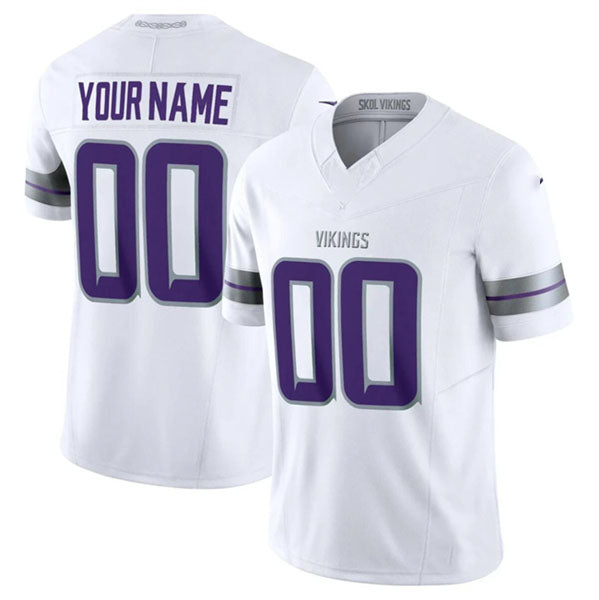 Custom MN.Vikings Active Player White F.U.S.E. Winter Warrior Limited Stitched Football Jerseys - Main View
