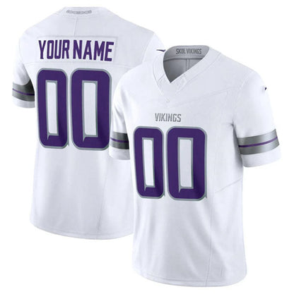 Custom MN.Vikings Active Player White F.U.S.E. Winter Warrior Limited Stitched Football Jerseys - Main View