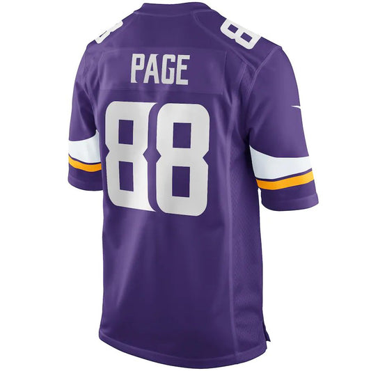 MN.Vikings #88 Alan Page Purple Game Retired Player Jersey Stitched American Football Jerseys - Main View