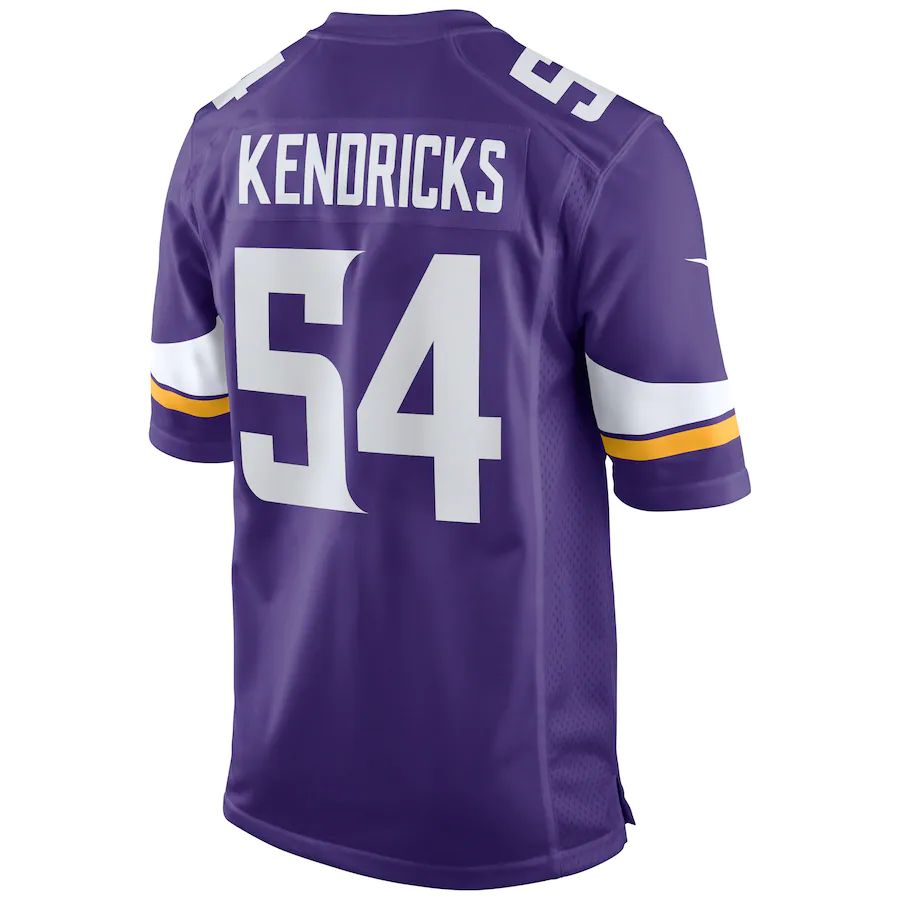 MN.Vikings #54 Eric Kendricks Purple Game Jersey Stitched American Football Jerseys - Main View