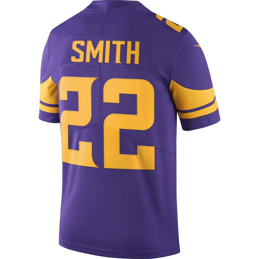 MN.Vikings #22 Harrison Smith Purple Vapor Untouchable Color Rush Limited Player Jersey Stitched American Football Jerseys - Main View