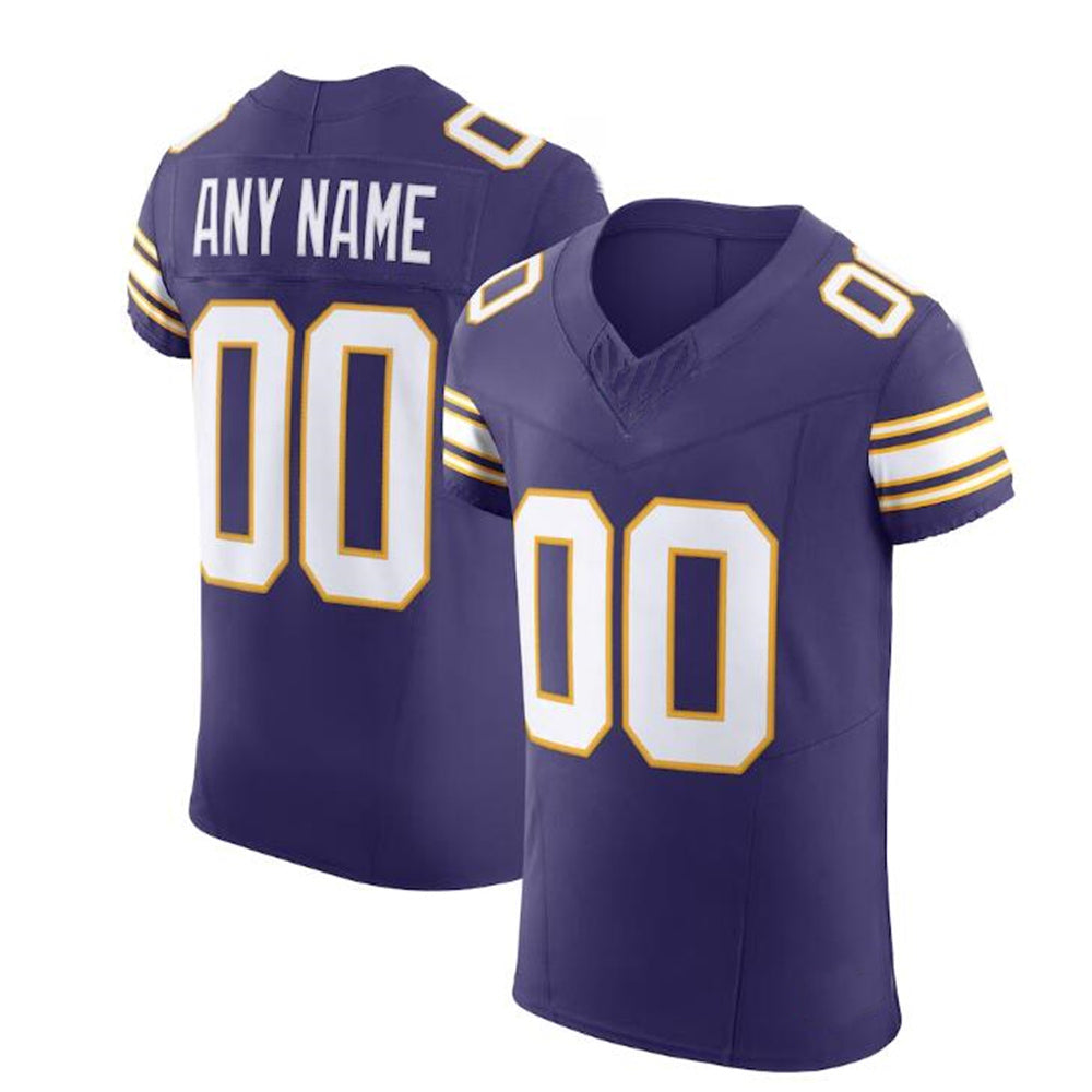 Custom MN.Vikings Purple Vapor F.U.S.E. Elite Jersey Stitched Jerseys American Football Jerseys - Main View
