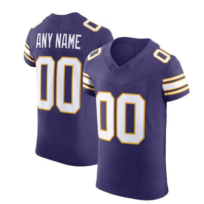 Custom MN.Vikings Purple Vapor F.U.S.E. Elite Jersey Stitched Jerseys American Football Jerseys - Main View
