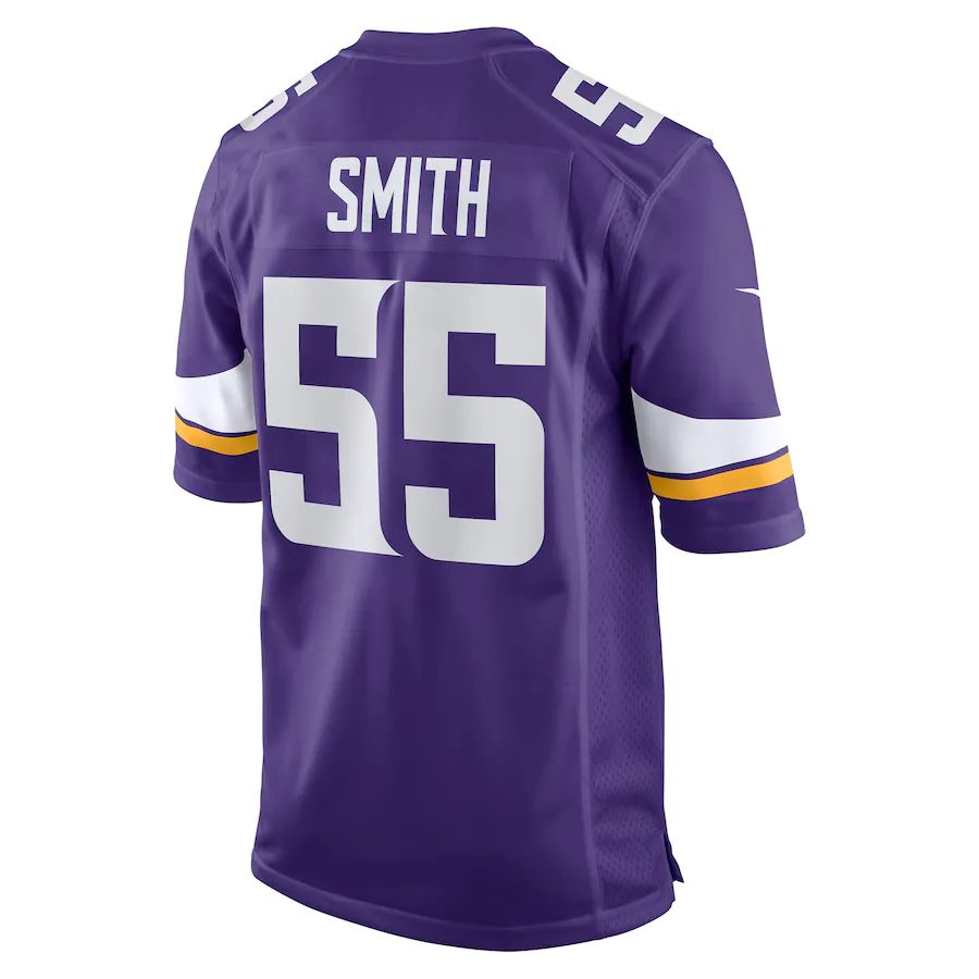 MN.Vikings #55 Za'Darius Smith Purple Game Jersey Stitched American Football Jerseys - Main View