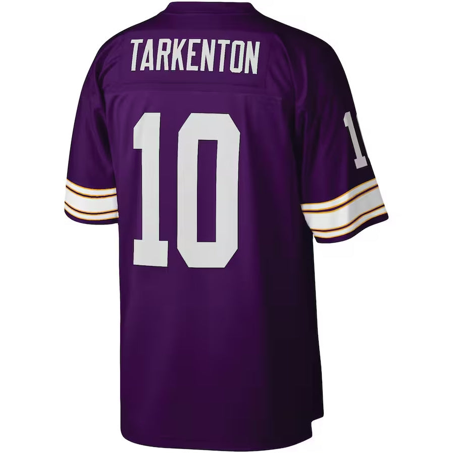 MN.Vikings #10 Fran Tarkenton Mitchell & Ness Legacy Replica Jersey - Purple Stitched American Football Jerseys - Main View