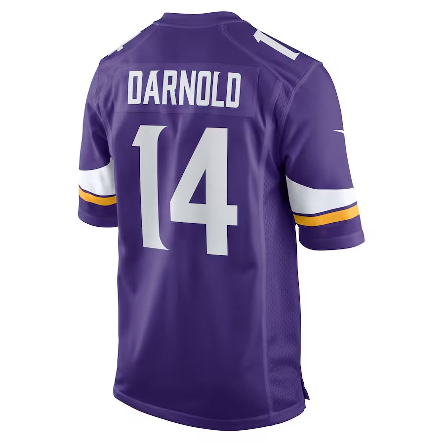 MN.Vikings #14 Sam Darnold Team Game Jersey - Purple American Football Jerseys - Main View