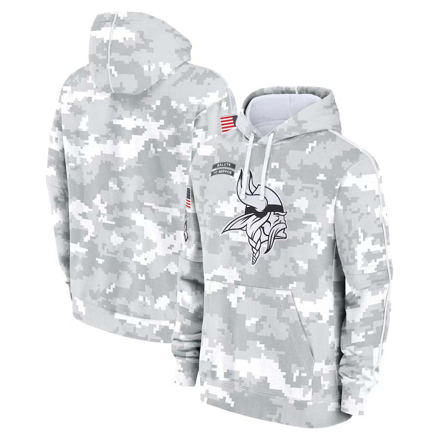 MN.Vikings 2024 Salute To Service Club Pullover Hoodie Cheap sale Birthday and Christmas gifts Stitched American Football Jerseys - Main View