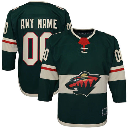Custom M.Wild Home Premier Jersey Green Stitched American Hockey Jerseys - Main View