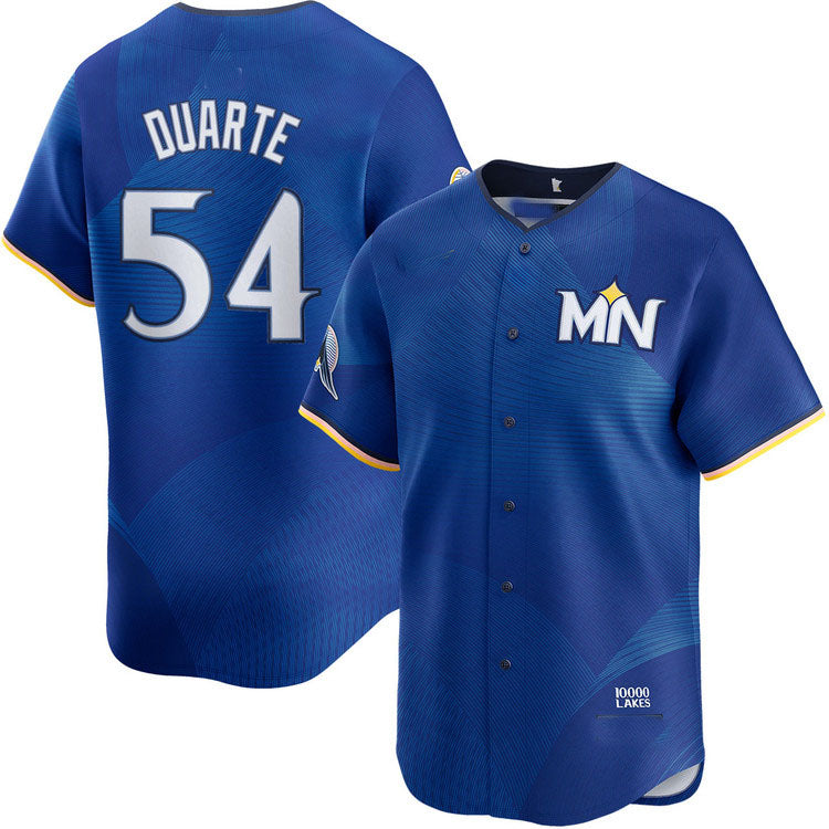 Minnesota Twins #54 Daniel Duarte City Connect Limited Baseball Jersey - Main View