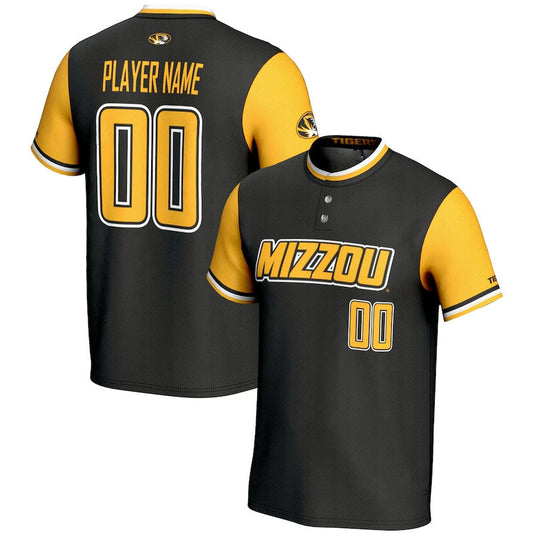 Custom M.Tigers GameDay Greats NIL Pick-A-Player Lightweight Softball Jersey - Black American College Jerseys - Main View