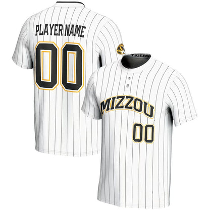 Custom M.Tigers GameDay Greats NIL Pick-A-Player Lightweight Softball Jersey - White American College Jerseys - Main View