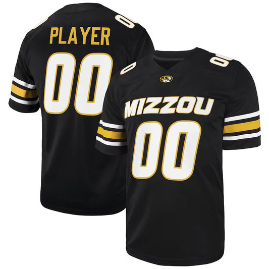M.Tigers Pick-A-Player NIL Football Game Jersey - Black American College Jerseys - Main View