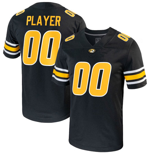 M.Tigers Pick-A-Player NIL Replica Football Jersey - Black American College Jerseys - Main View