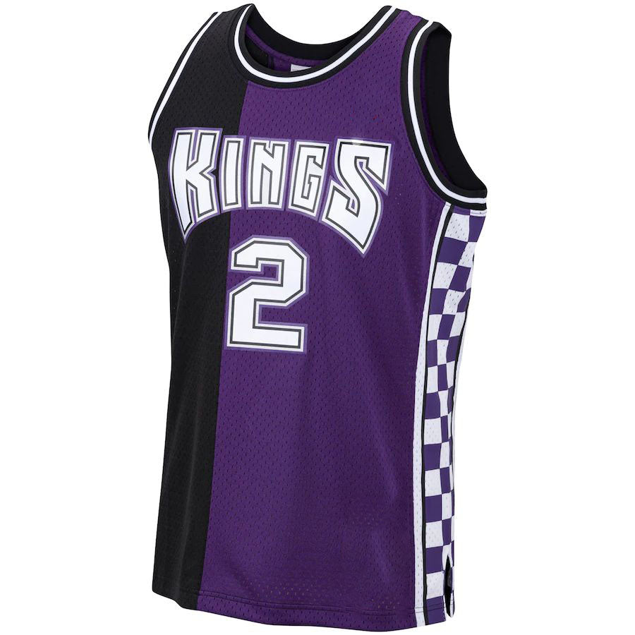 S.Kings #2 Mitch Richmond Mitchell & Ness 1994-95 Hardwood Classics Swingman Jersey Purple Stitched American Basketball Jersey - Main View