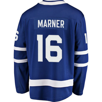 T.Maple Leafs #16 Mitchell Marner Fanatics Branded Home Premier Breakaway Player Jersey Blue Stitched American Hockey Jerseys - Main View