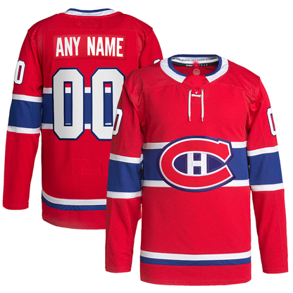 Custom M.Canadiens Home Primegreen Authentic Pro Jersey Red Stitched American Hockey Jerseys - Main View