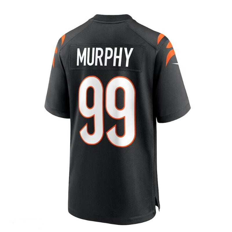 C.Bengals #99 Myles Murphy 2023 Draft First Round Pick Game Jersey - Black Stitched American Football Jerseys - Main View