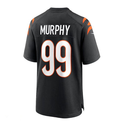C.Bengals #99 Myles Murphy 2023 Draft First Round Pick Game Jersey - Black Stitched American Football Jerseys - Main View