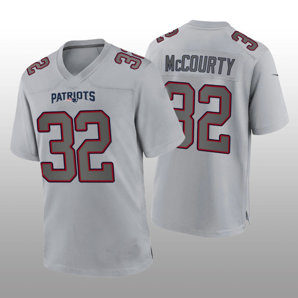 NE.Patriots #32 Devin McCourty Gray Atmosphere Game Jersey Stitched American Football Jerseys - Main View