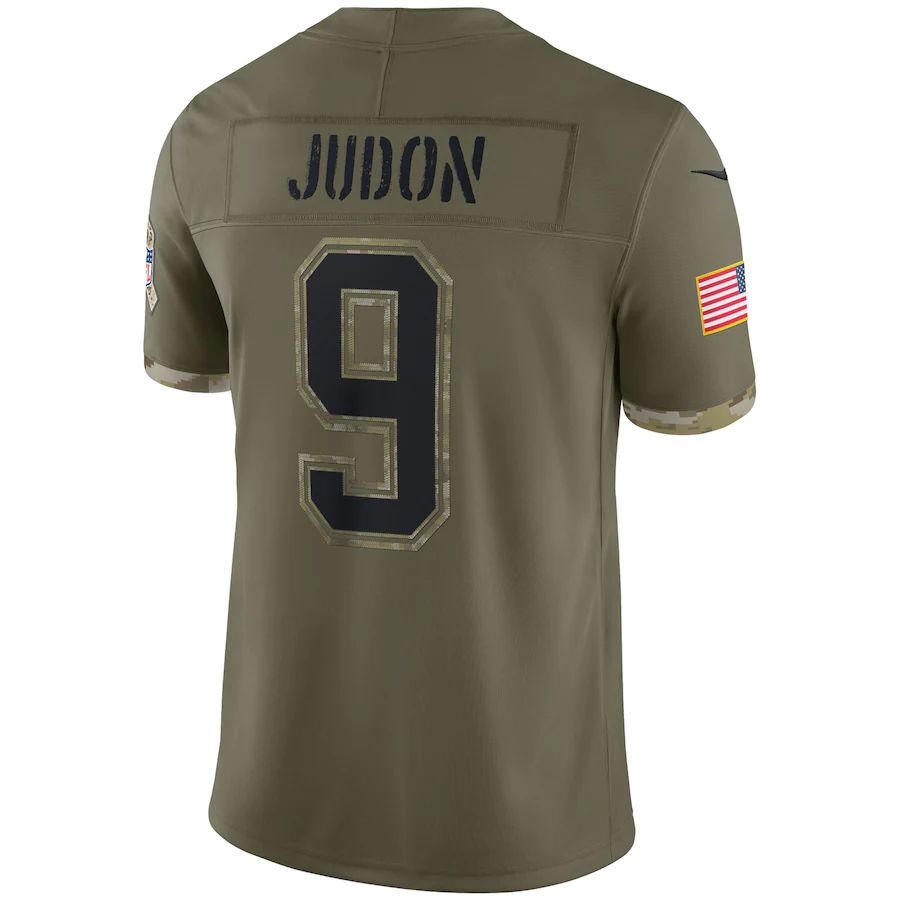 NE.Patriots #9 Matthew Judon Olive 2022 Salute To Service Limited Jersey Stitched American Football Jerseys - Main View