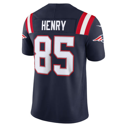 NE.Patriots #85 Hunter Henry Navy Team Vapor F.U.S.E. Stitched Limited Football Jersey - Main View