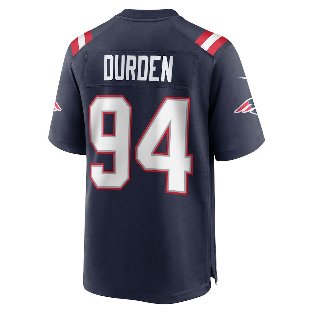 NE.Patriots #94 Cory Durden Navy Team Game Stitched American Football Jerseys - Main View