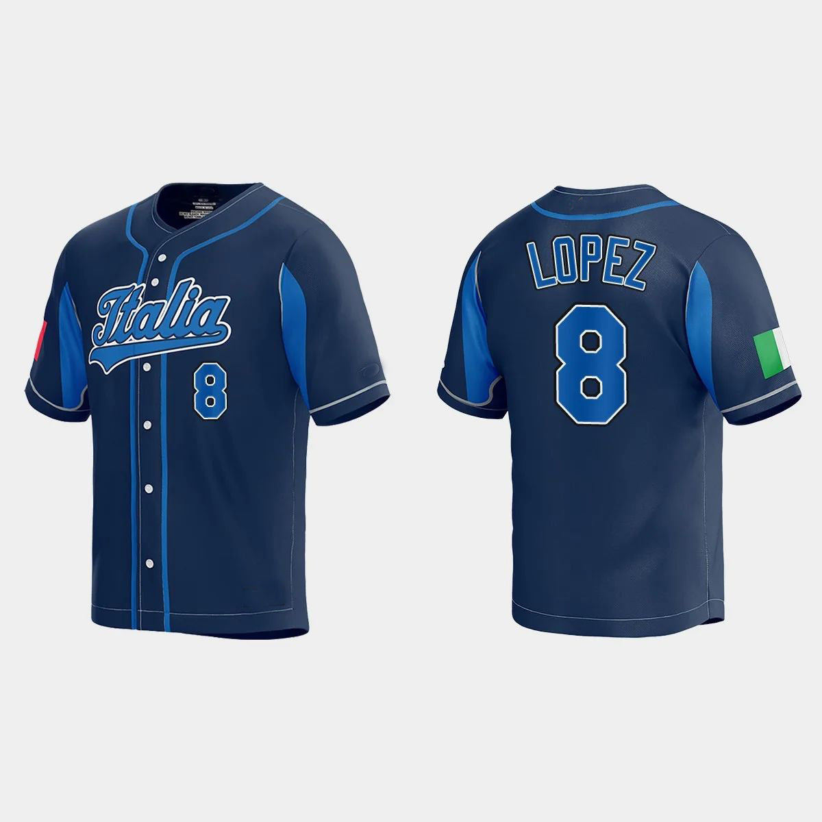 #8 NICKY LOPEZ WORLD BASEBALL CLASSIC 2023 WORLD BASEBALL CLASSIC JERSEY - NAVY Stitches Baseball Jerseys