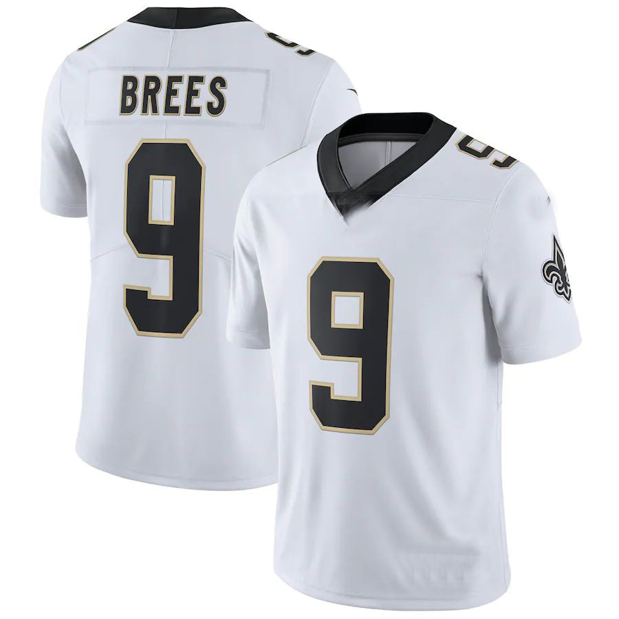 NO.Saints #9 Drew Brees White Vapor Untouchable Limited Player Jersey Stitched American Football Jersey - Main View