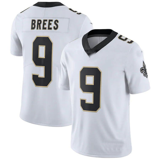 NO.Saints #9 Drew Brees White Vapor Untouchable Limited Player Jersey Stitched American Football Jersey - Main View