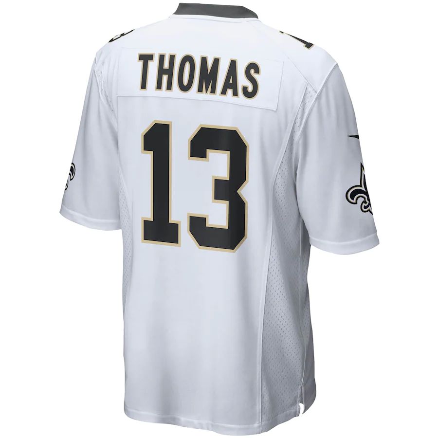NO.Saints #13 Michael Thomas White Game Player Jersey Stitched American Football Jersey - Main View