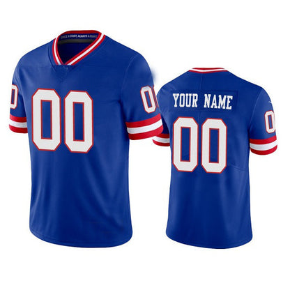 Custom NY.Giants Customized Royal Vapor Untouchable Classic Retired Player Stitched American Football Jerseys - Main View