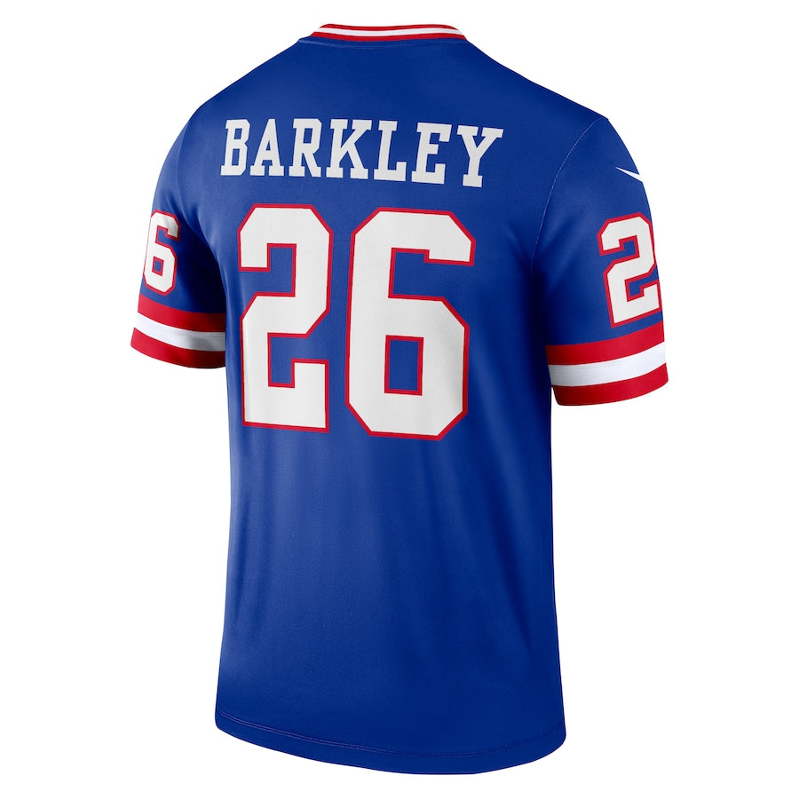 NY.Giants #26 Saquon Barkley Royal Classic Player Legend Jersey Stitched American Football Jerseys - Main View