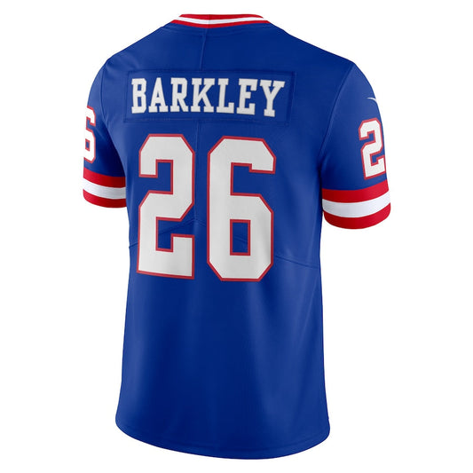 NY.Giants #26 Saquon Barkley Royal Classic Vapor Limited Player Jersey Stitched American Football Jerseys - Main View