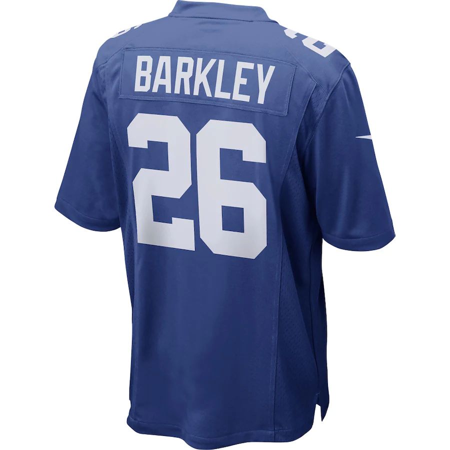 NY.Giants #26 Saquon Barkley Royal Game Player Jersey Stitched American Football Jerseys - Main View