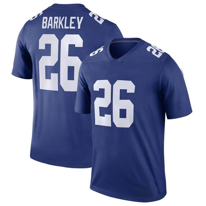 NY.Giants #26 Saquon Barkley Royal Legend Jersey Stitched American Football Jerseys - Main View