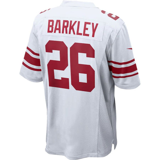 NY.Giants #26 Saquon Barkley White Game Jersey Stitched American Football Jerseys - Main View