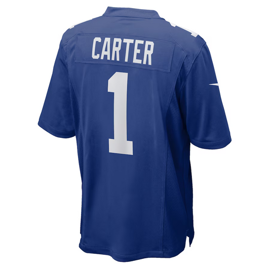 NY.Giants #1 Abdul Carter Royal 2025 Draft First Round Pick Game Stitched American Football Jerseys - Main View