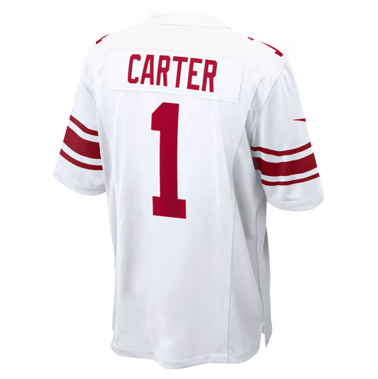 NY.Giants #1 Abdul Carter White First Round Pick Game Stitched American Football Jerseys - Main View