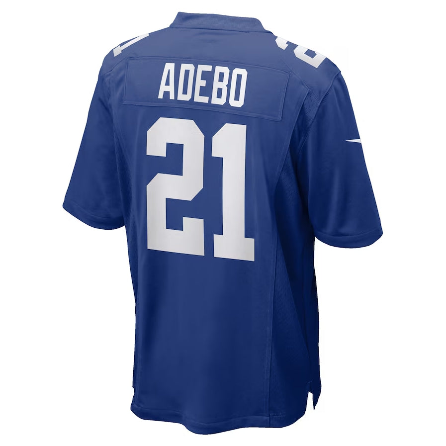 NY.Giants #21 Paulson Adebo Royal Team Game Stitched American Football Jerseys - Main View