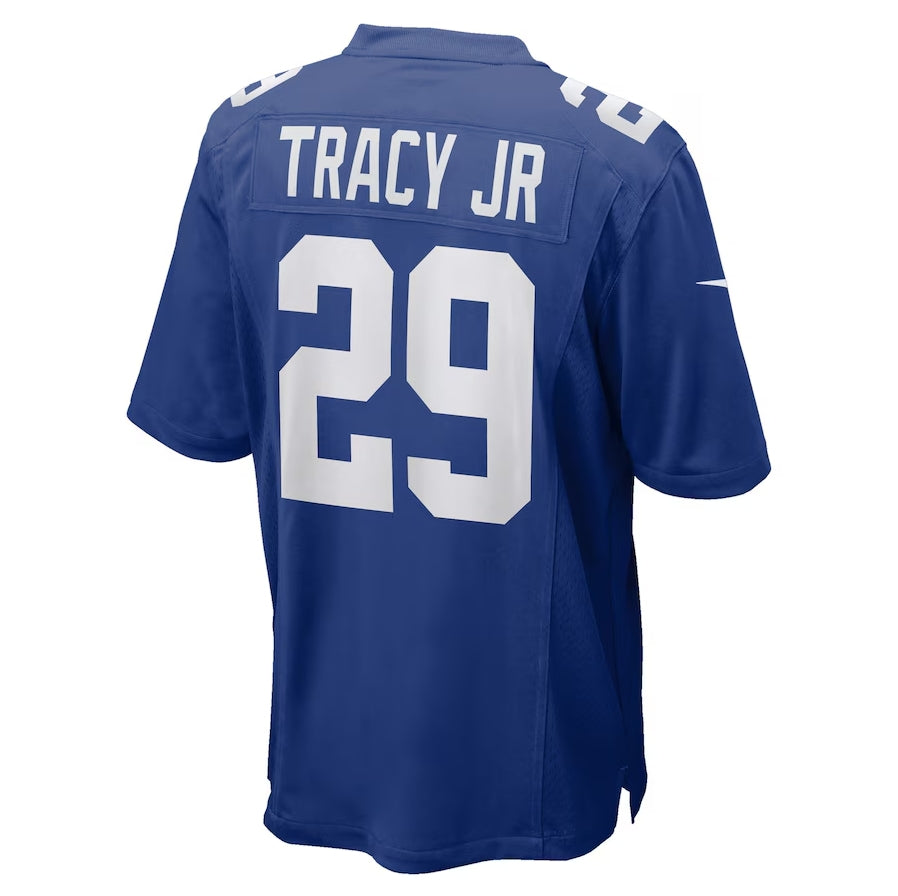 NY.Giants #29 Tyrone Tracy Jr. Royal Team Game Stitched American Football Jerseys - Main View