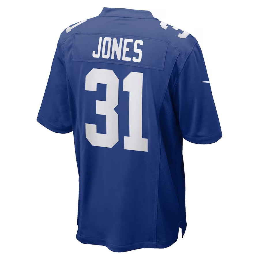 NY.Giants #31 Nic Jones Royal Team Game Stitched American Football Jerseys - Main View