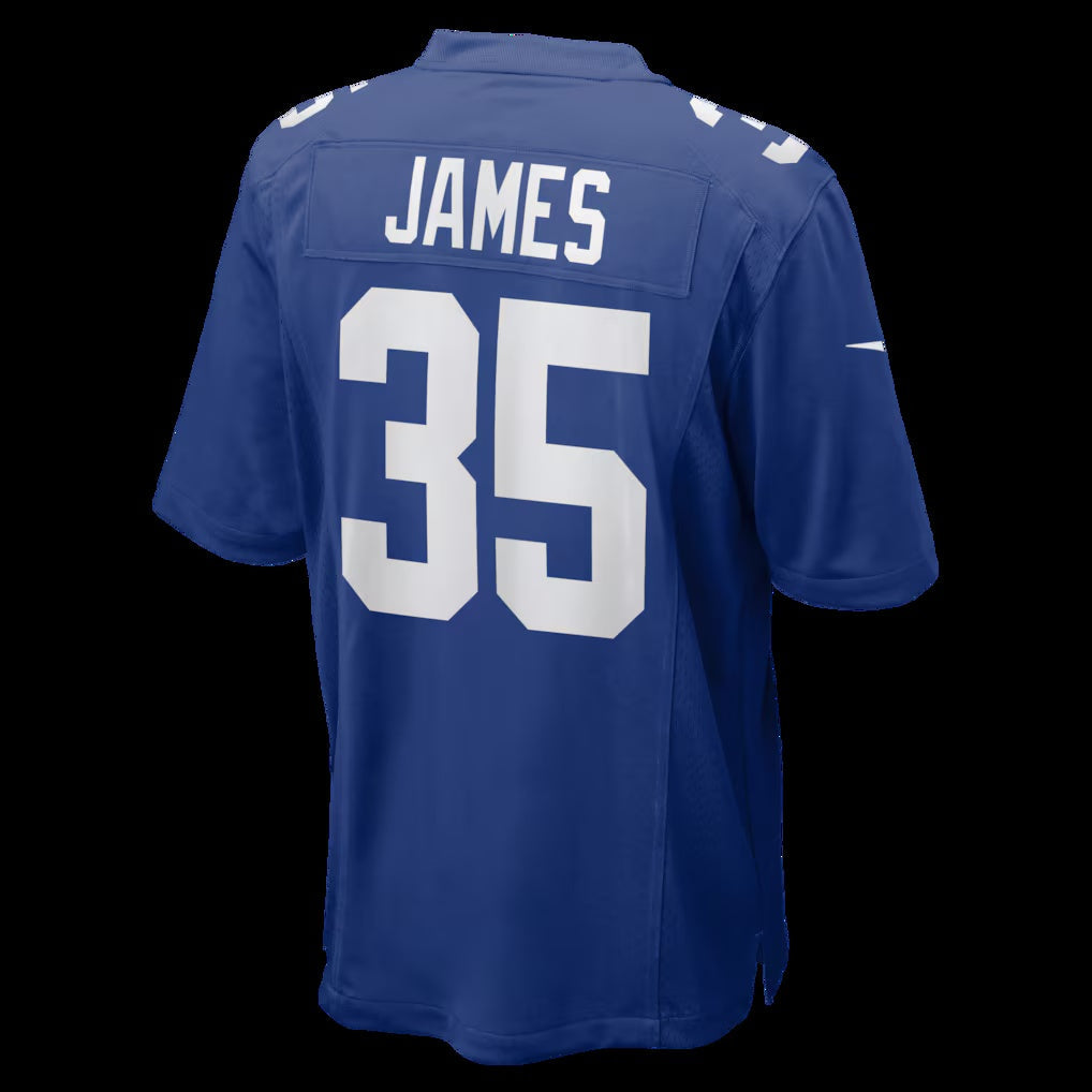 NY.Giants #35 LaMareon James Royal Team Game Stitched American Football Jerseys - Main View