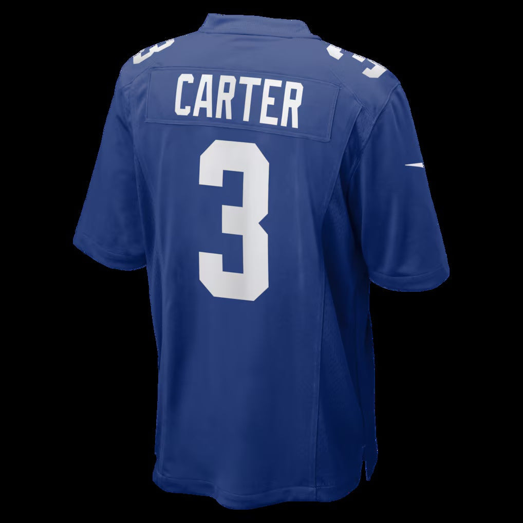 NY.Giants #3 Abdul Carter Royal Team Game Stitched American Football Jerseys - Main View